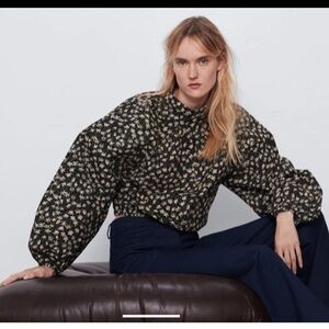 New Zara Floral Blouse